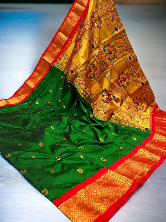 Pure Silk Kadiyal Paithani
