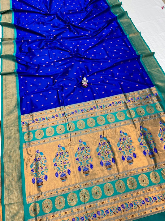 Meenakari kadiyal paithani