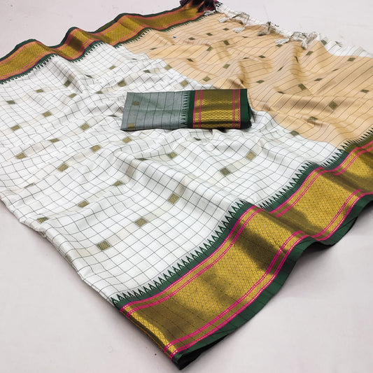 CMS99 Mercerised Cotton Silk Sarees