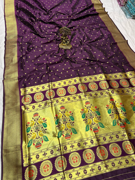 Soft silk kalanjali paithani