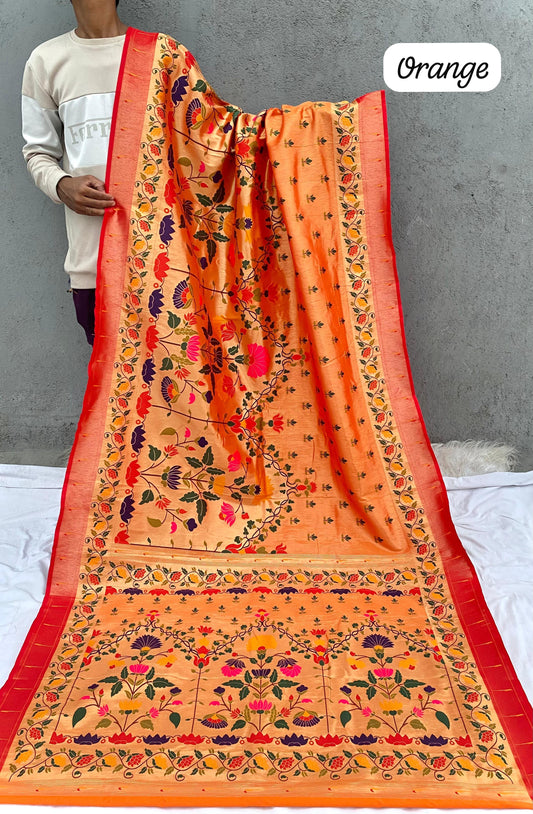 AVB25 All Over Brocade Paithani !!