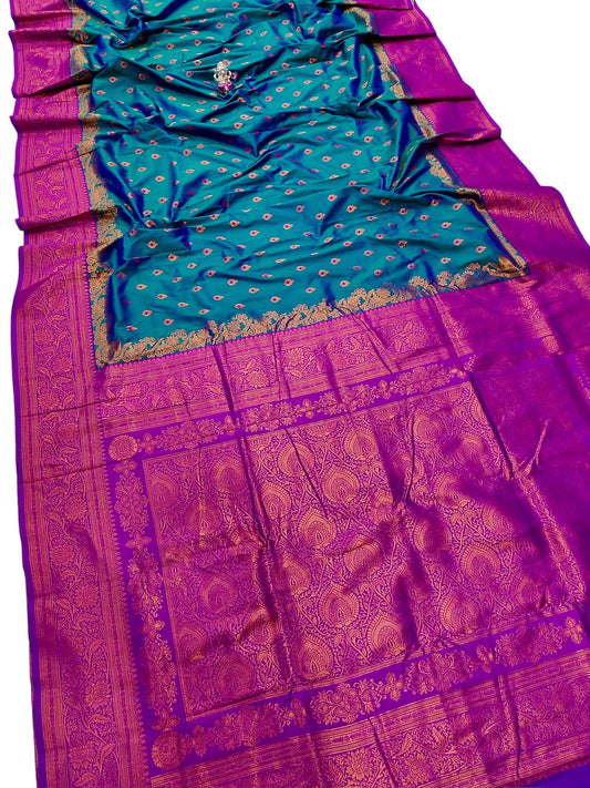 Kajal Kanjiwaram Paithani