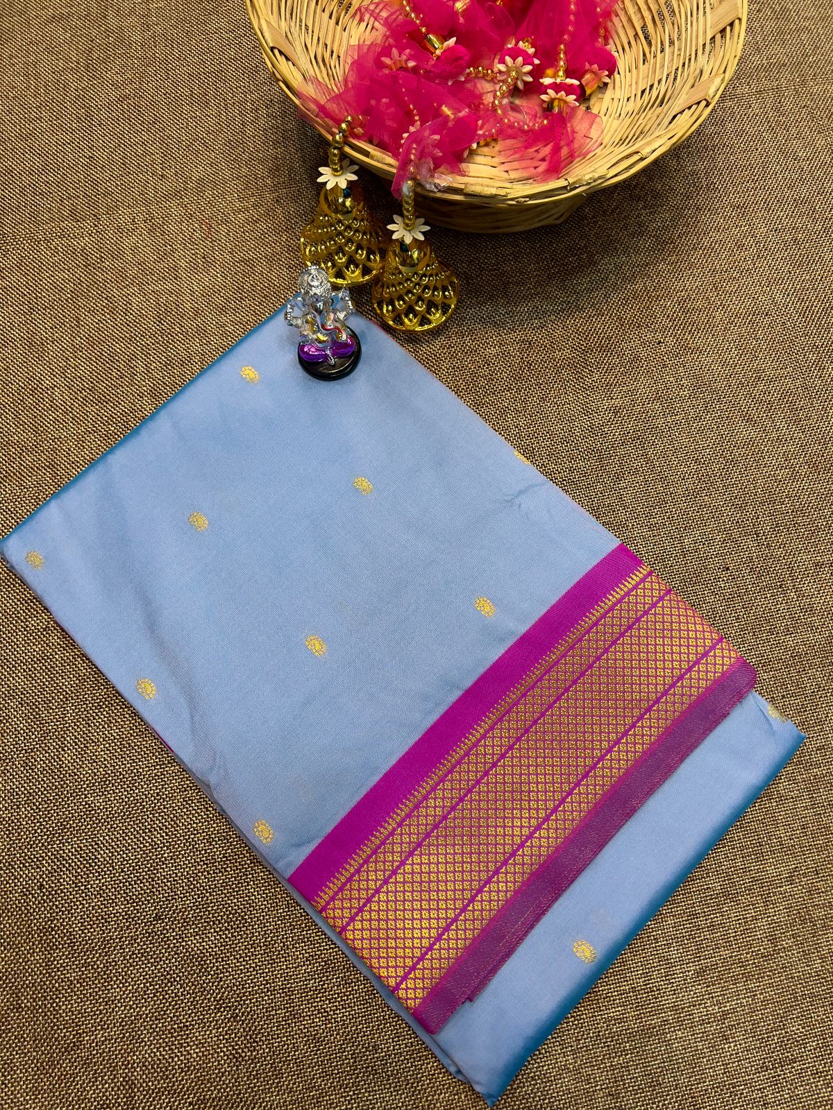 Double Pallu Katan Silk Paithani