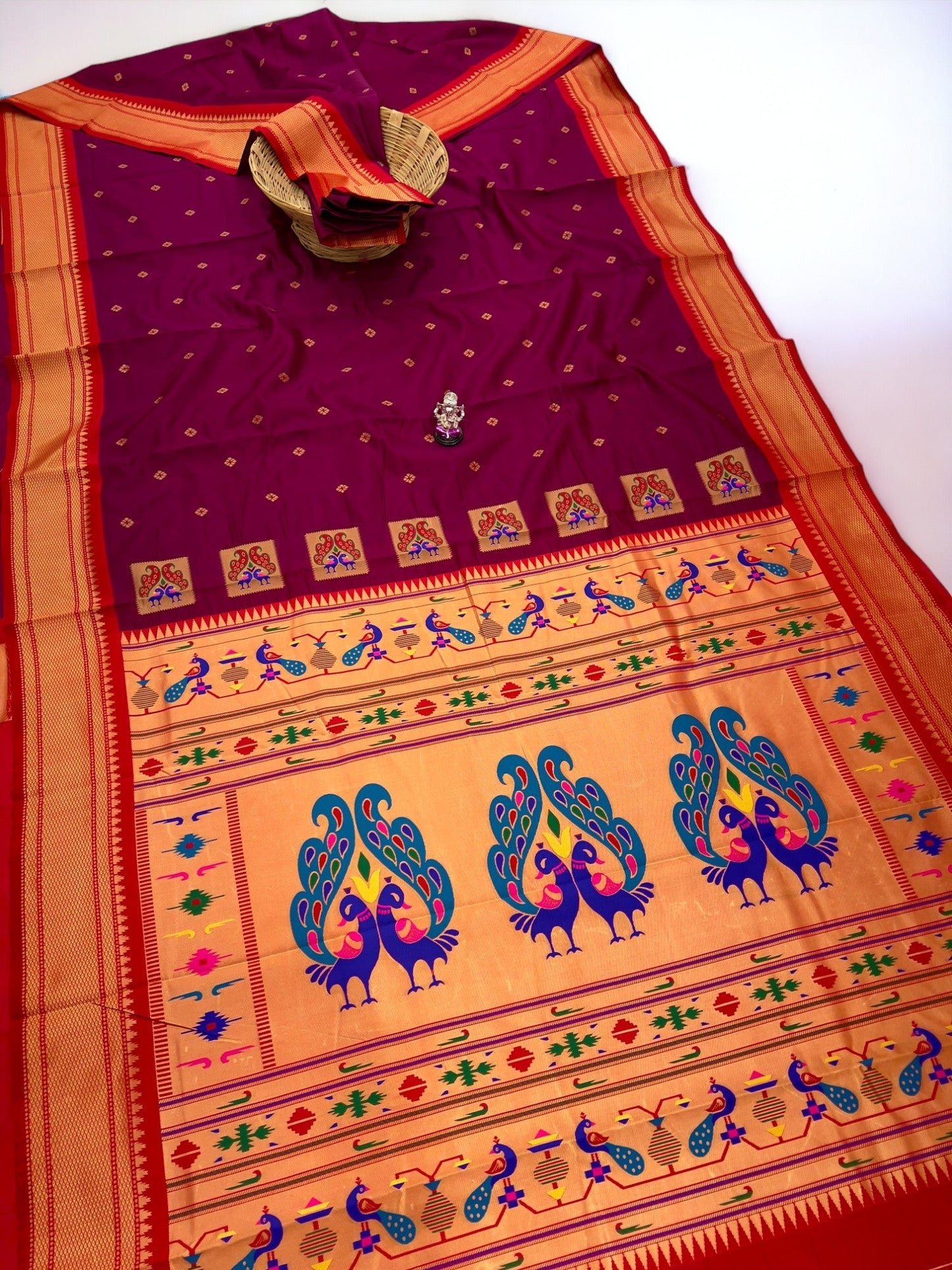 9 Yard Fancy Pallu Paithani