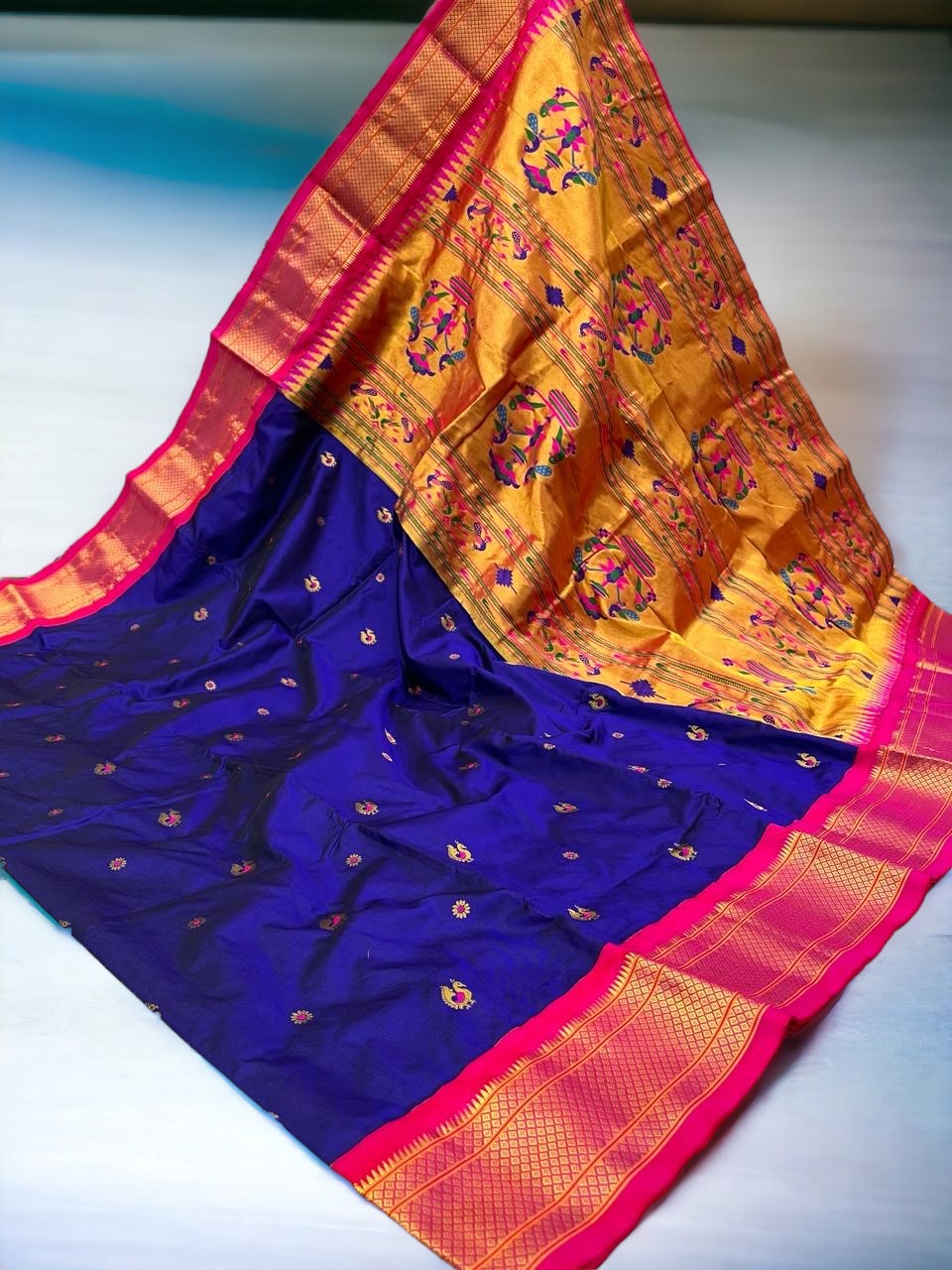 Pure Silk Kadiyal Paithani