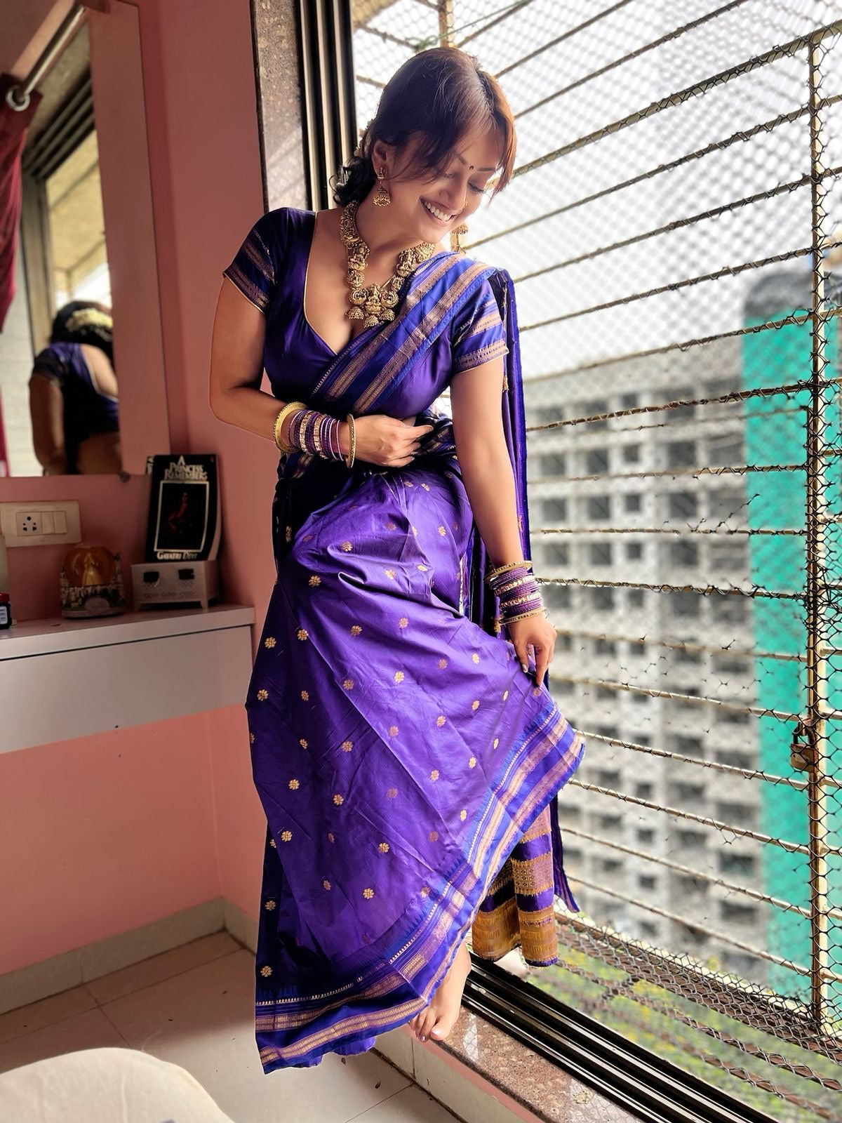 NS01 Narayanpeth Silk Saree