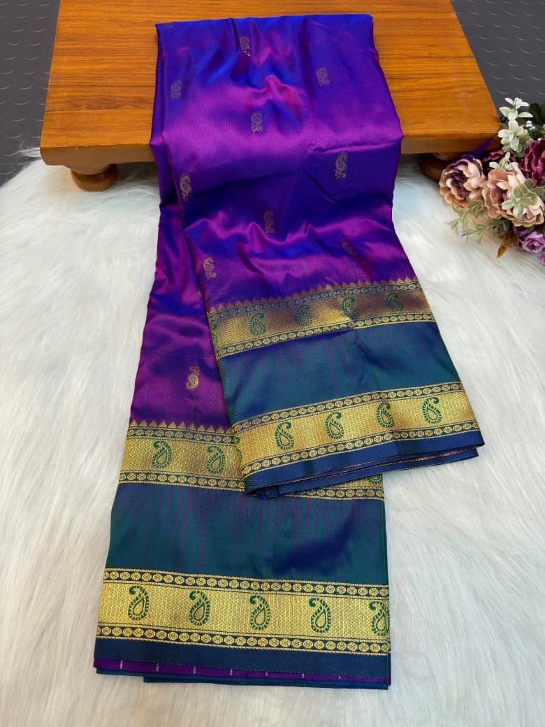 Mugdha Gadwal Border Paithani