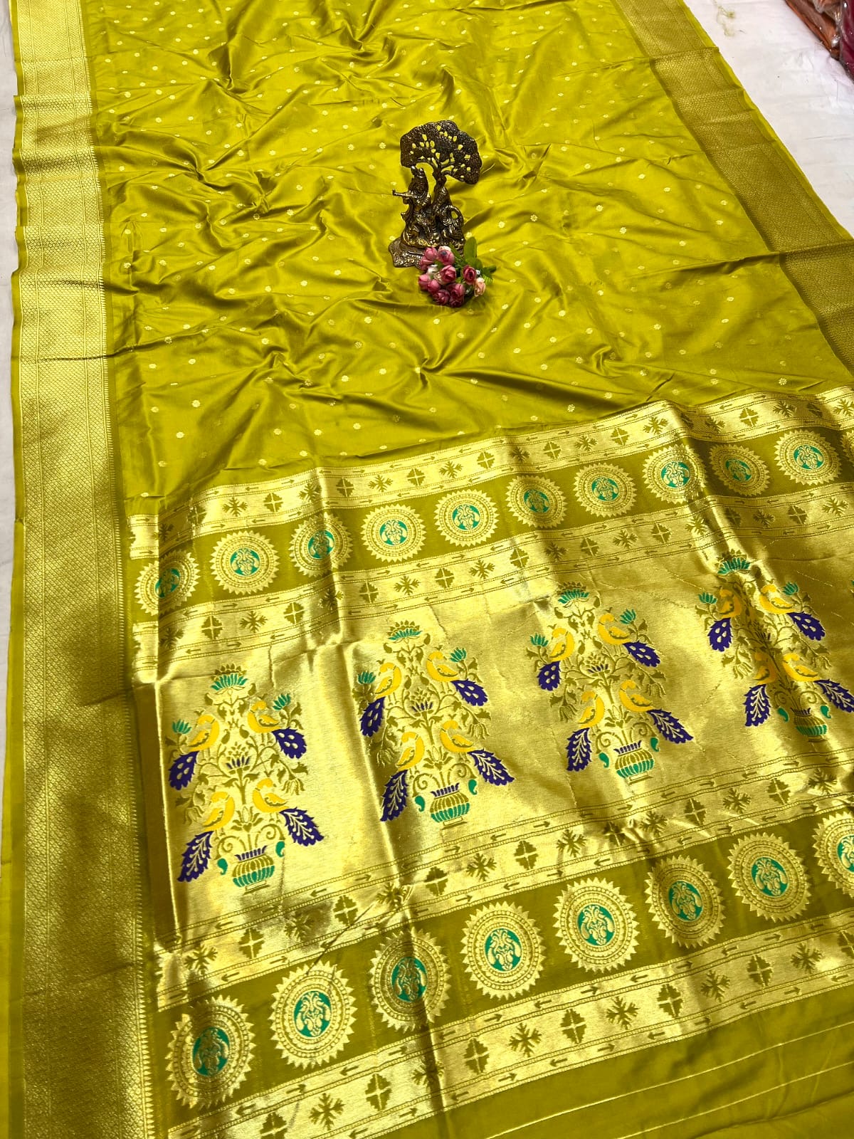 Soft silk kalanjali paithani
