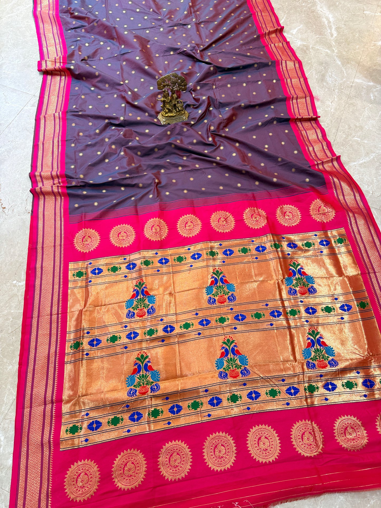 MAHARANI01 BLACK PAITHANI