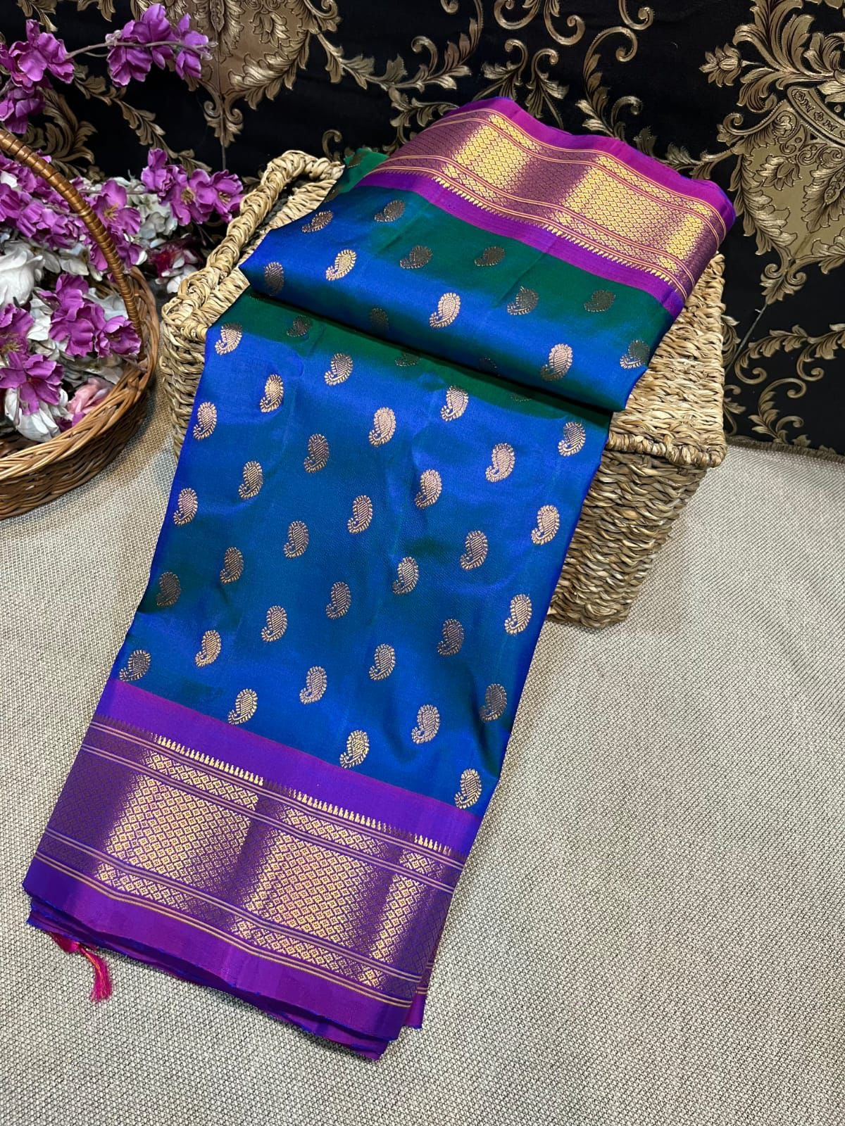 Kalanjali Paithani Pure Silk Handloom