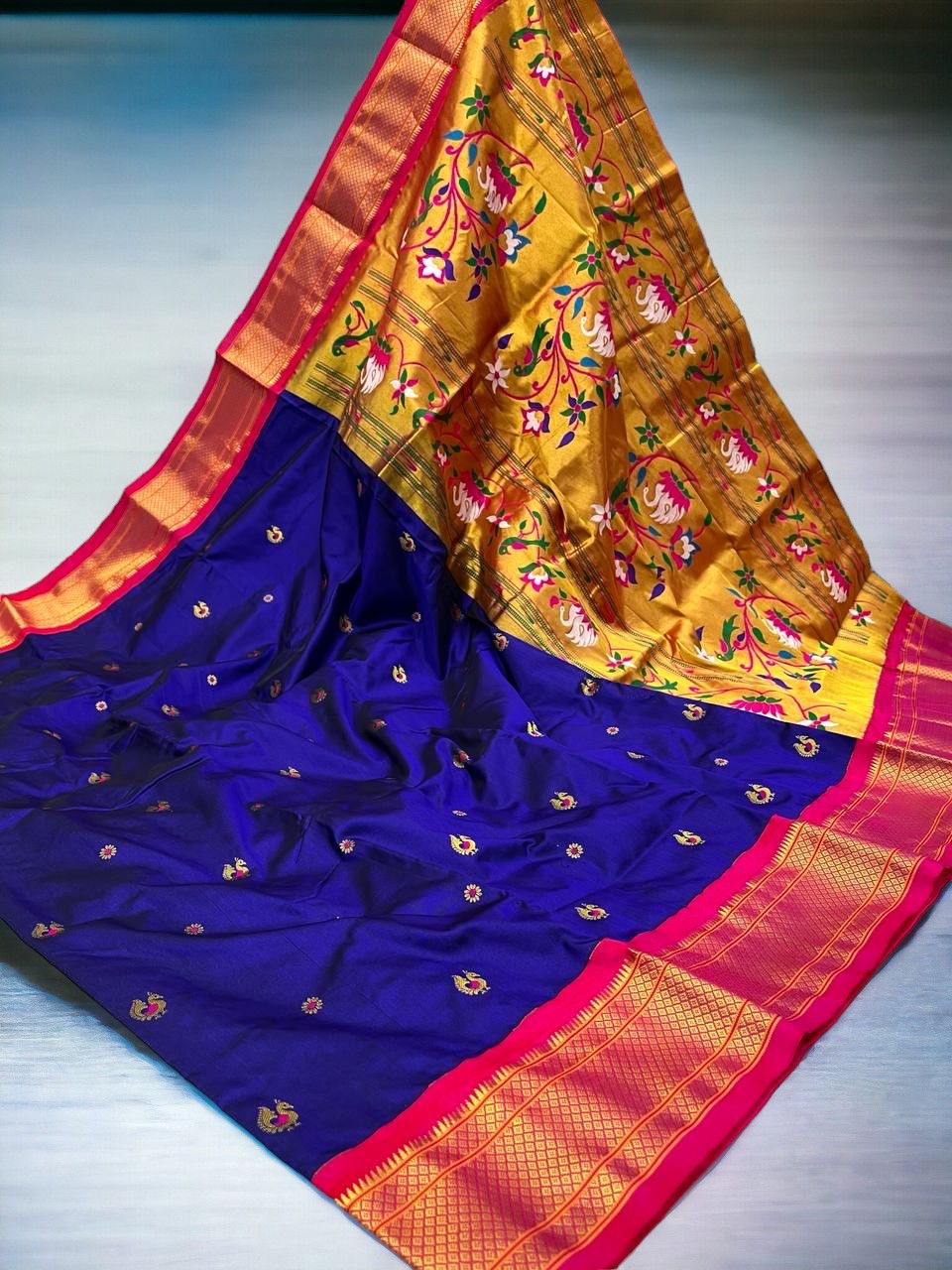 Pure Silk Kadiyal Paithani