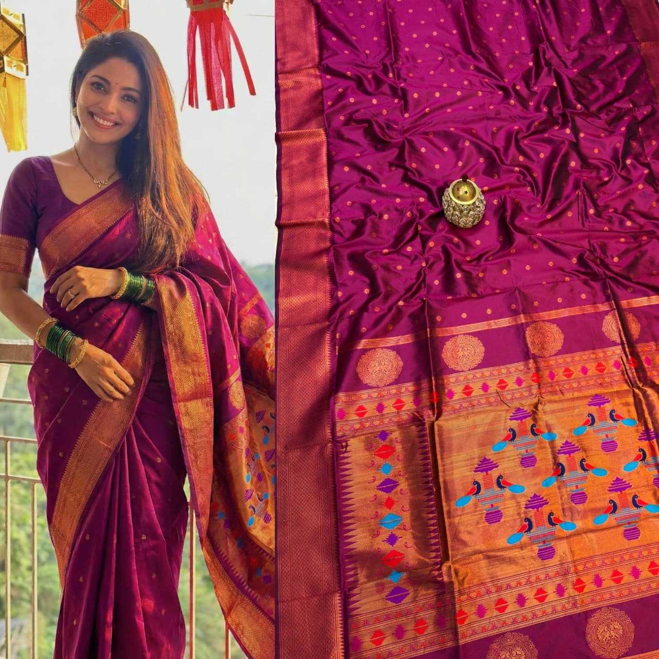 Madhura Soft Silk Kalanjali paithani
