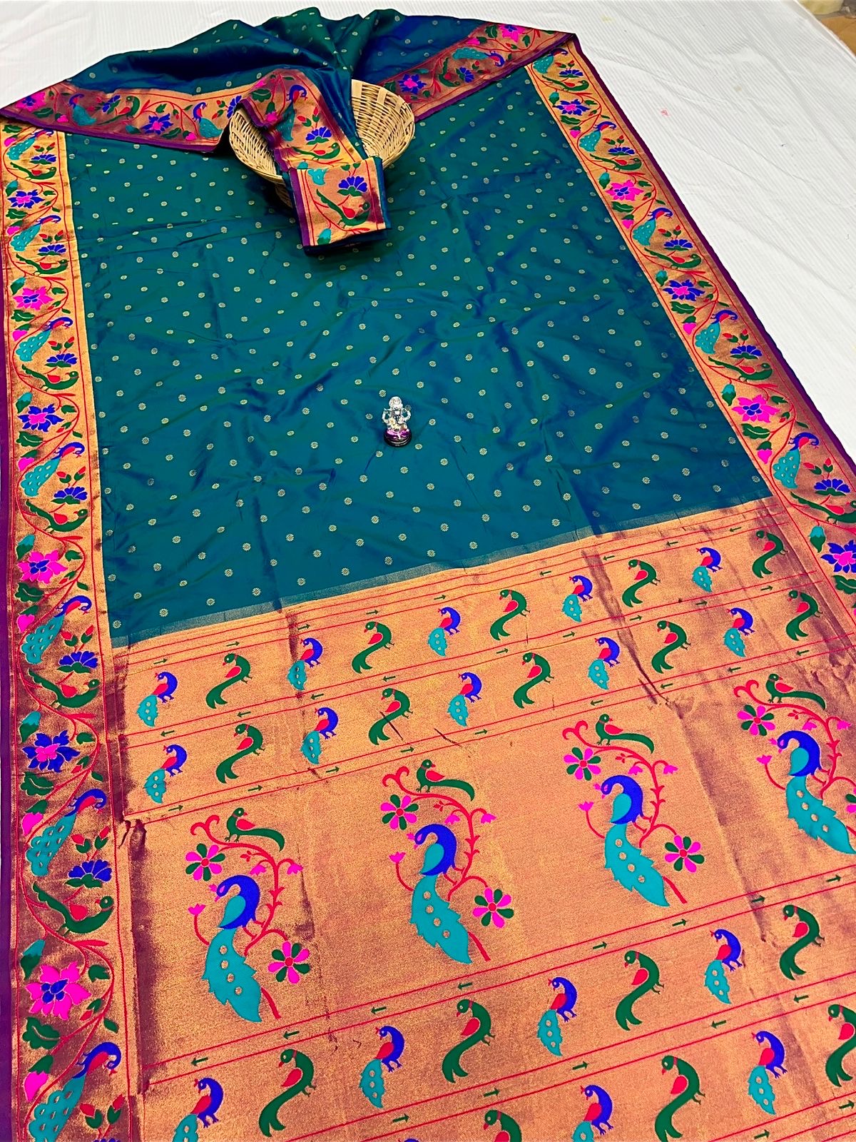 Pushpaa Brocade Paithani