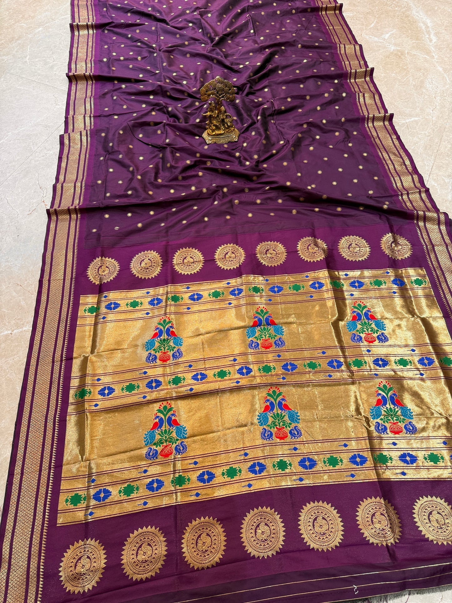 MAHARANI01 BLACK PAITHANI