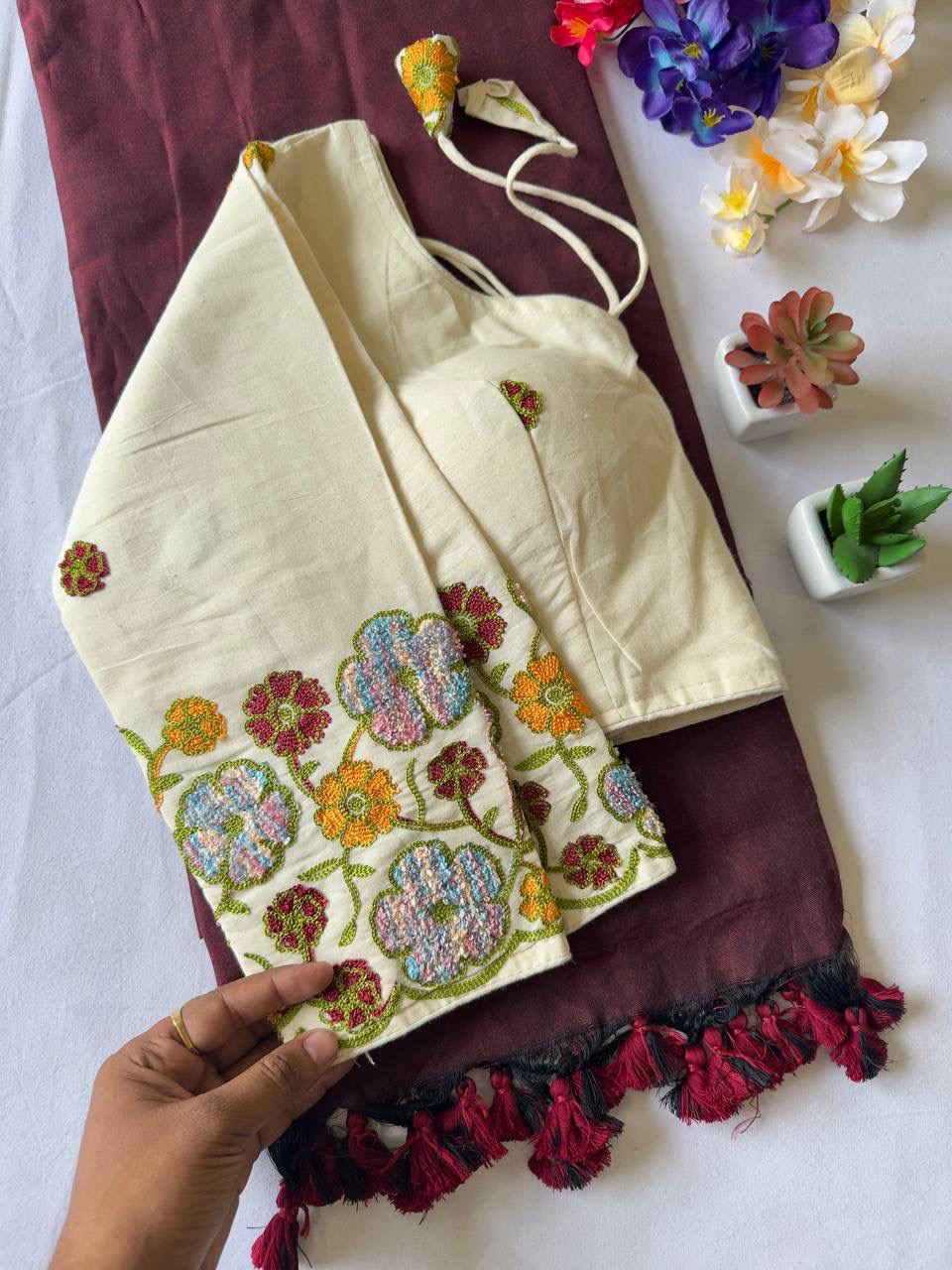 Pure Khadi cotton Saree
