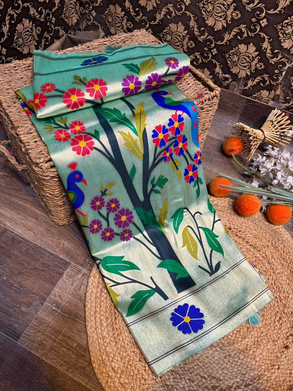 JANAK - All Over Brocade Paithani