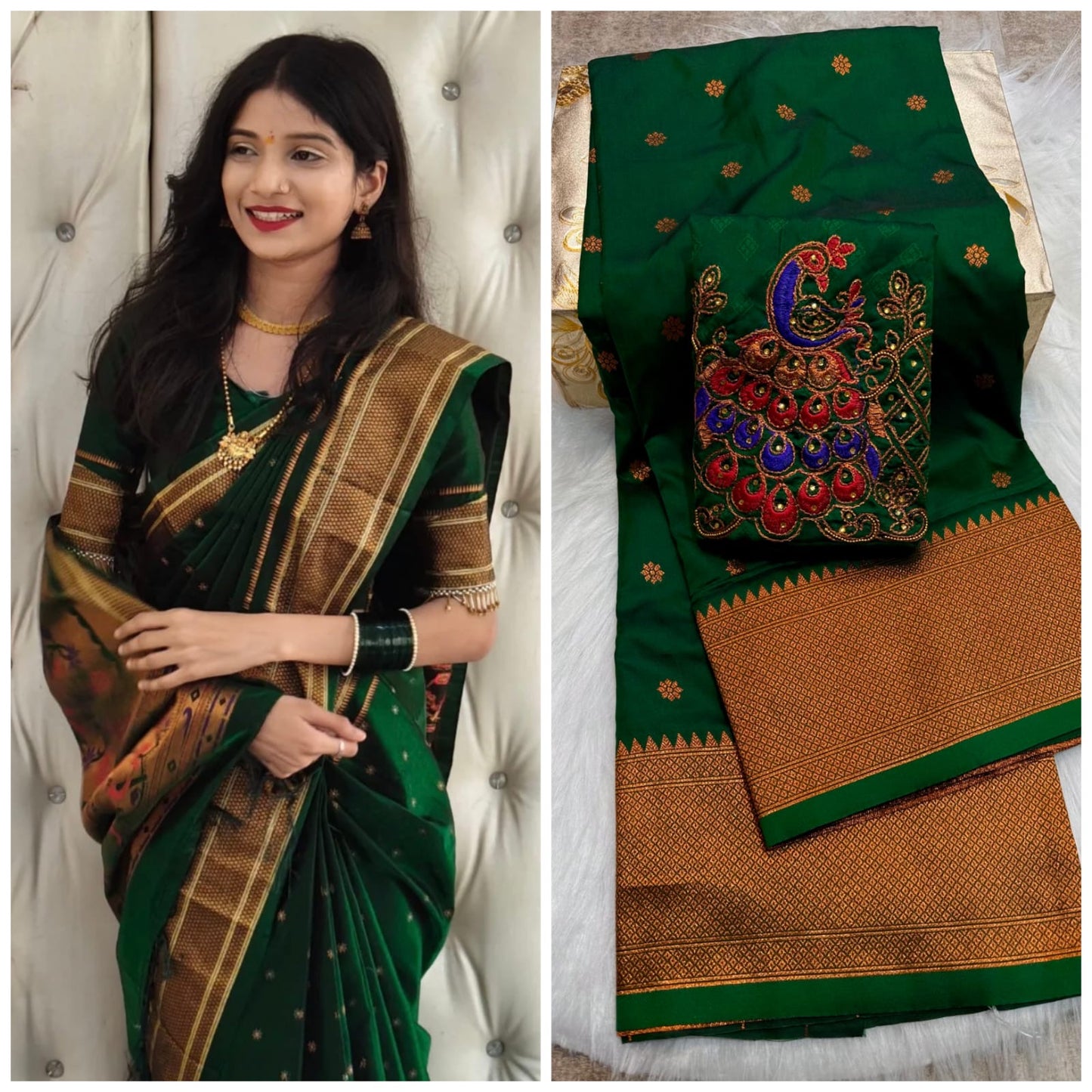 Aarika Kalanjali paithani