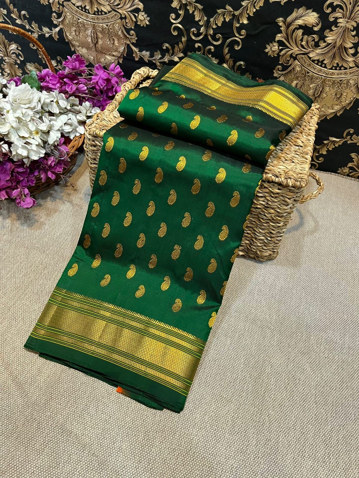 Kalanjali Paithani Pure Silk Handloom