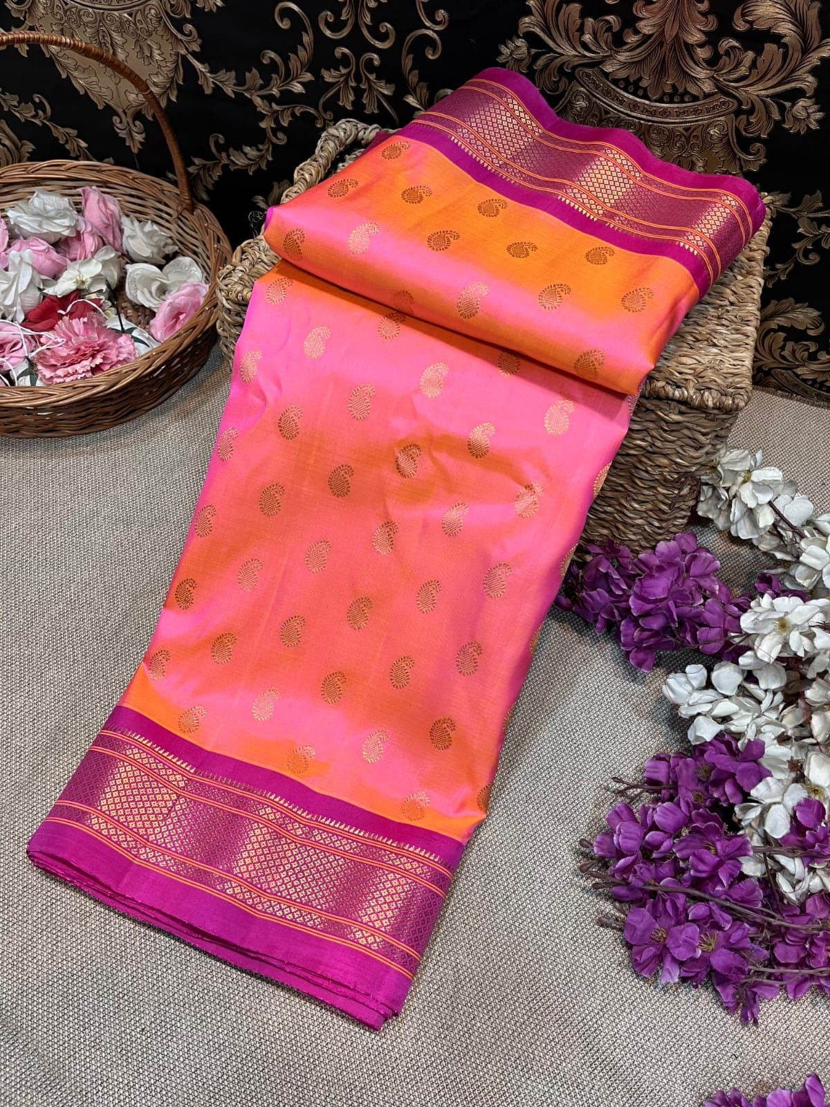 Kalanjali Paithani Pure Silk Handloom