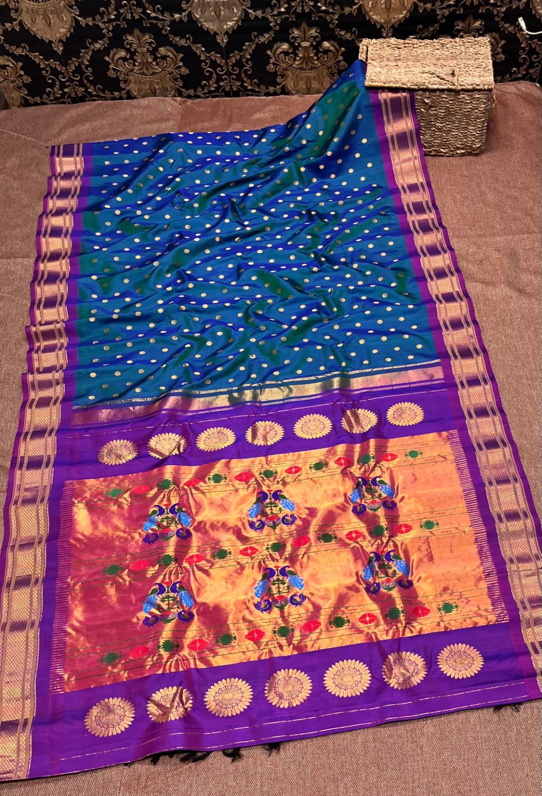 Kalanjali Paithani Pure Silk Handloom