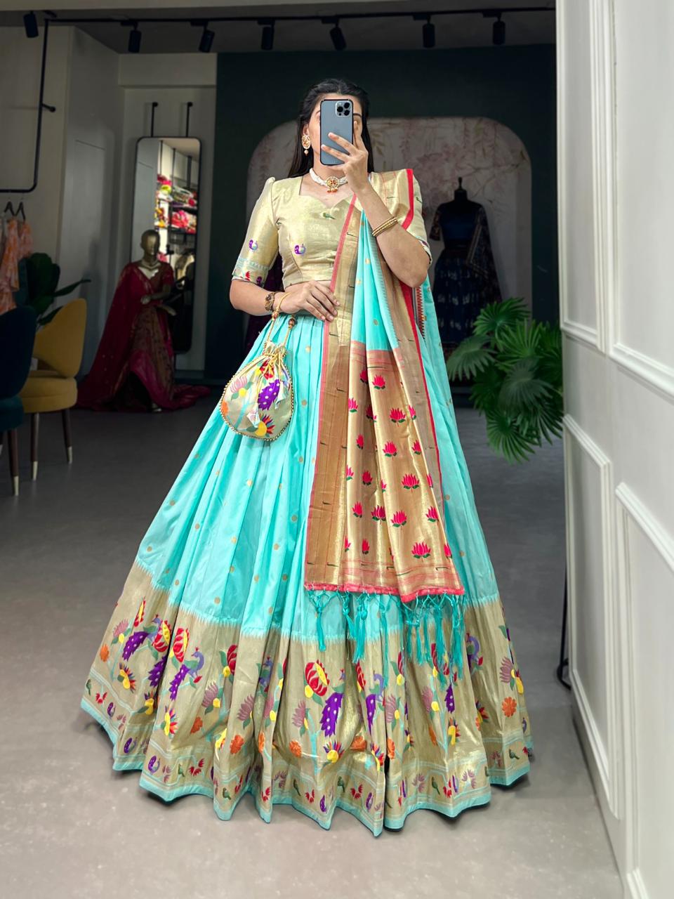MorPankh - Paithani Lehenga
