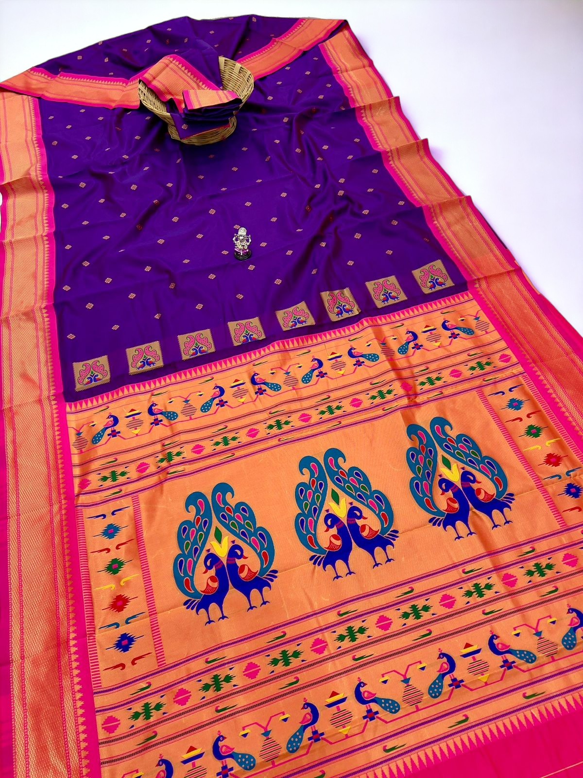 9 Yard Fancy Pallu Paithani