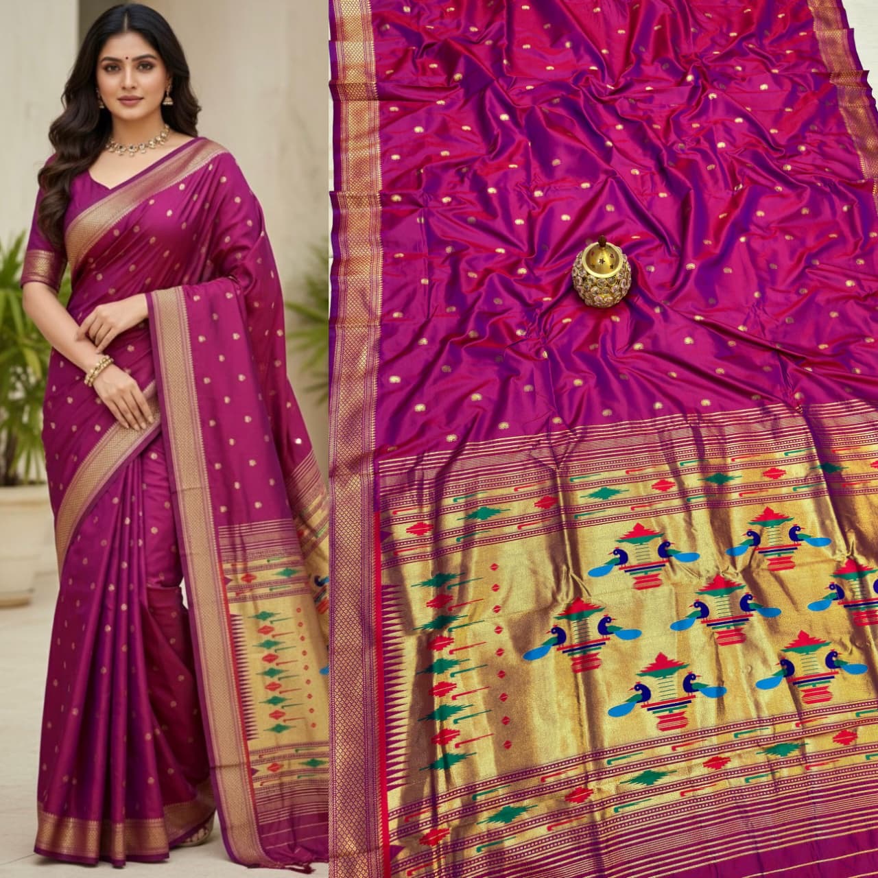 DBL16 -Traditional Double Pallu Paithani