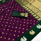 Peacock Motif Border Paithani