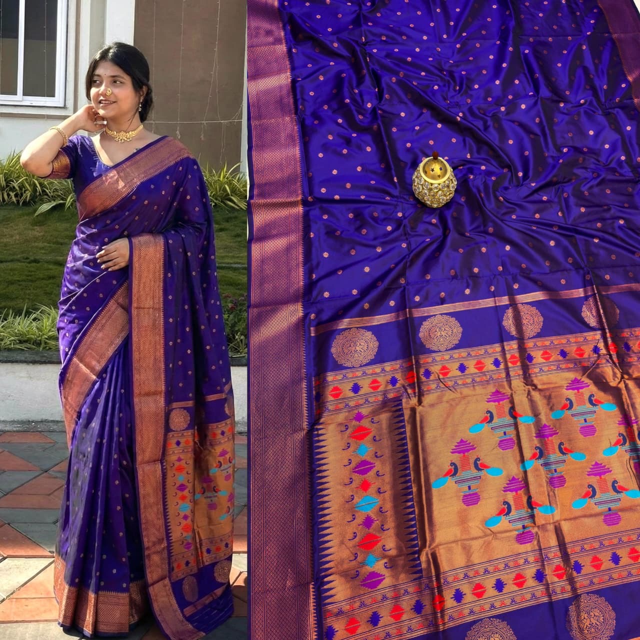 Madhura Soft Silk Kalanjali paithani