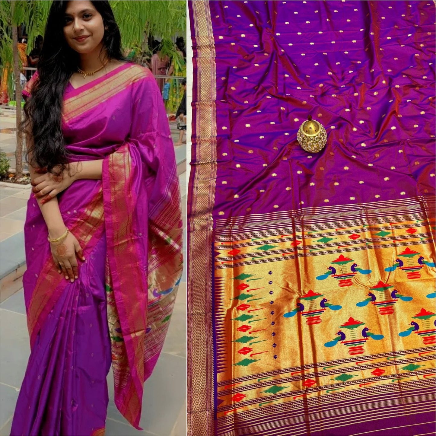 DBL16 -Traditional Double Pallu Paithani