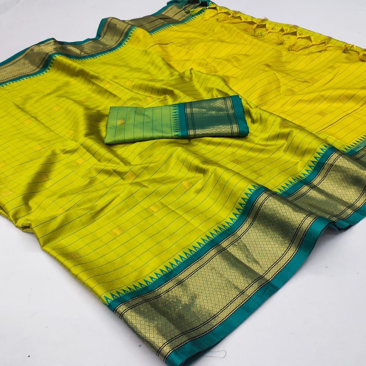 CMS99 Mercerised Cotton Silk Sarees