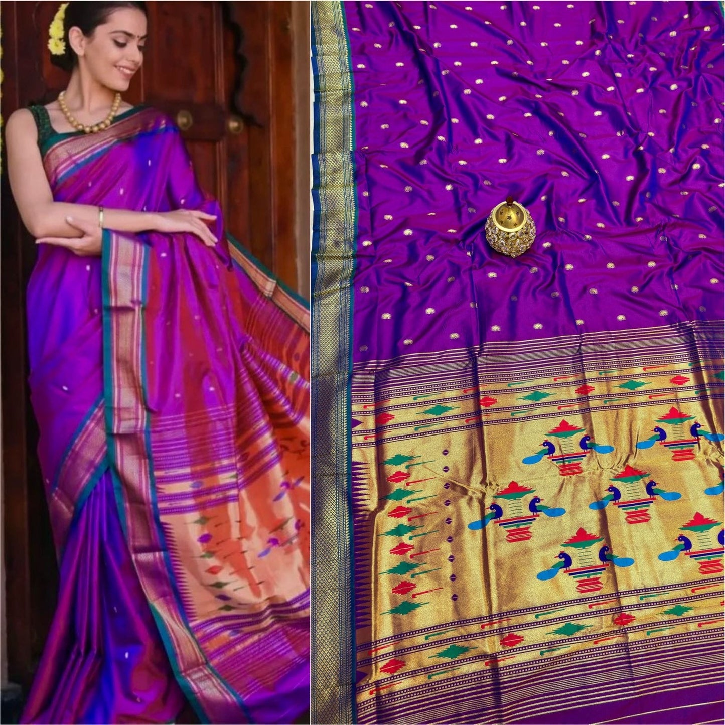 DBL16 -Traditional Double Pallu Paithani