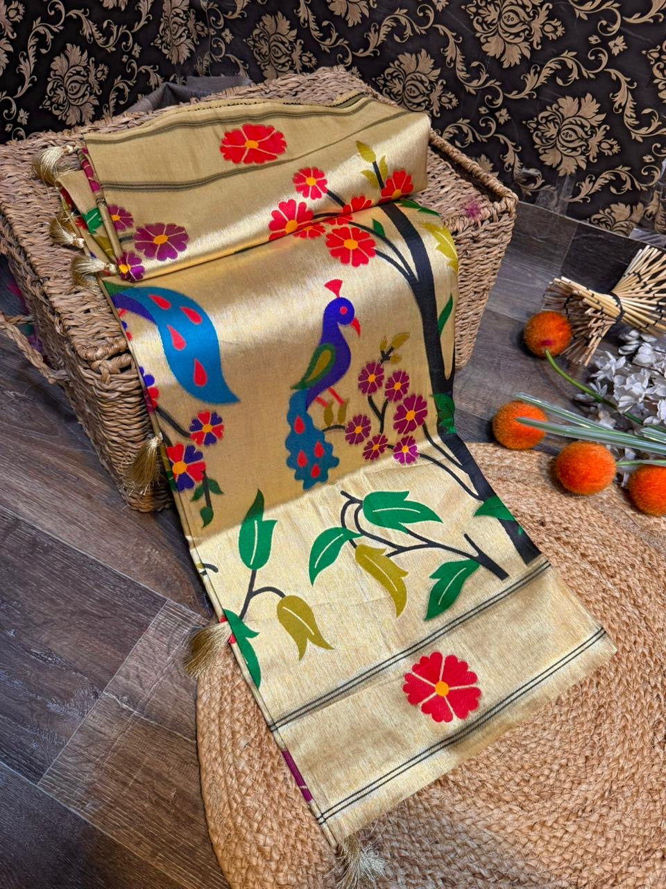 JANAK - All Over Brocade Paithani