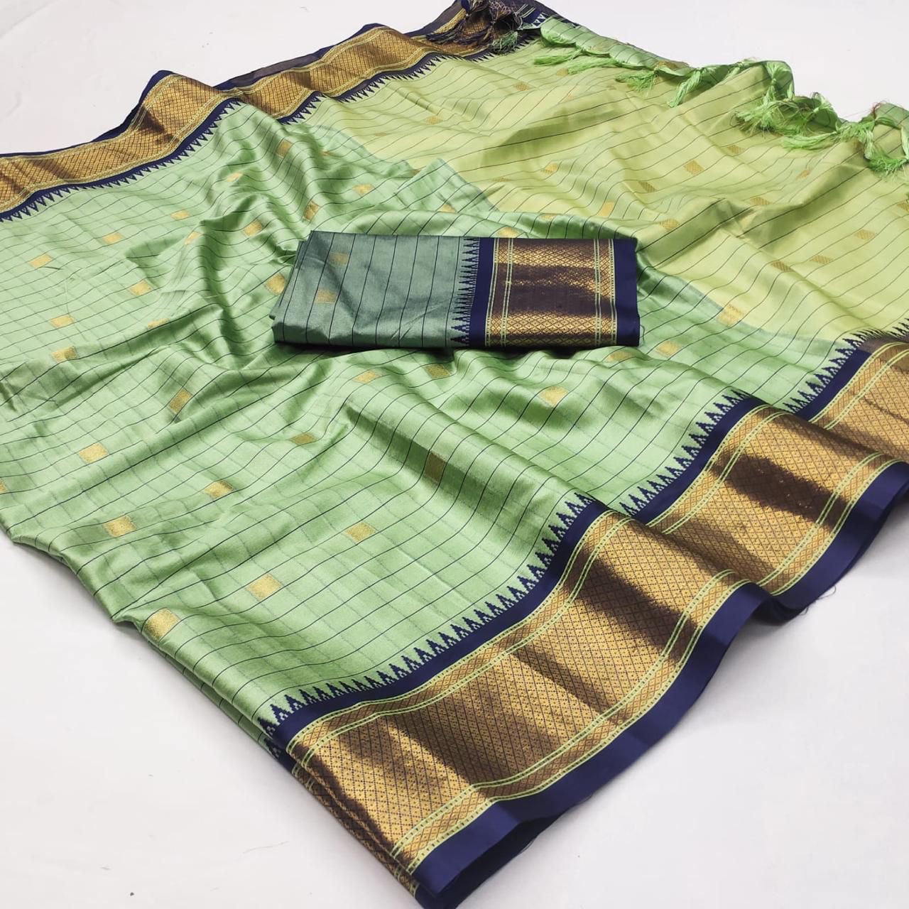 CMS99 Mercerised Cotton Silk Sarees
