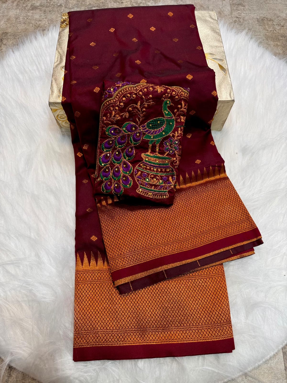 Aarika Kalanjali paithani