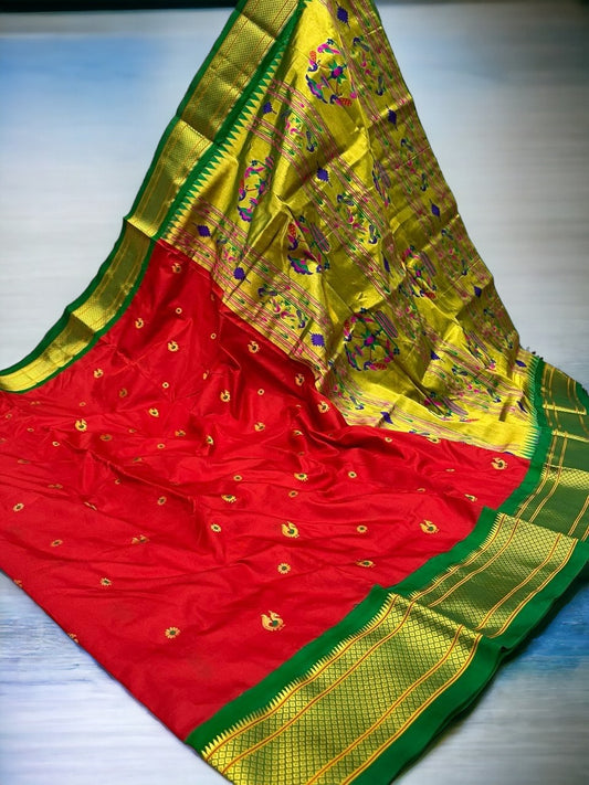 Pure Silk Kadiyal Paithani