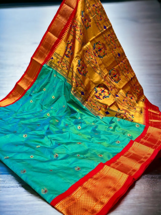 Pure Silk Kadiyal Paithani