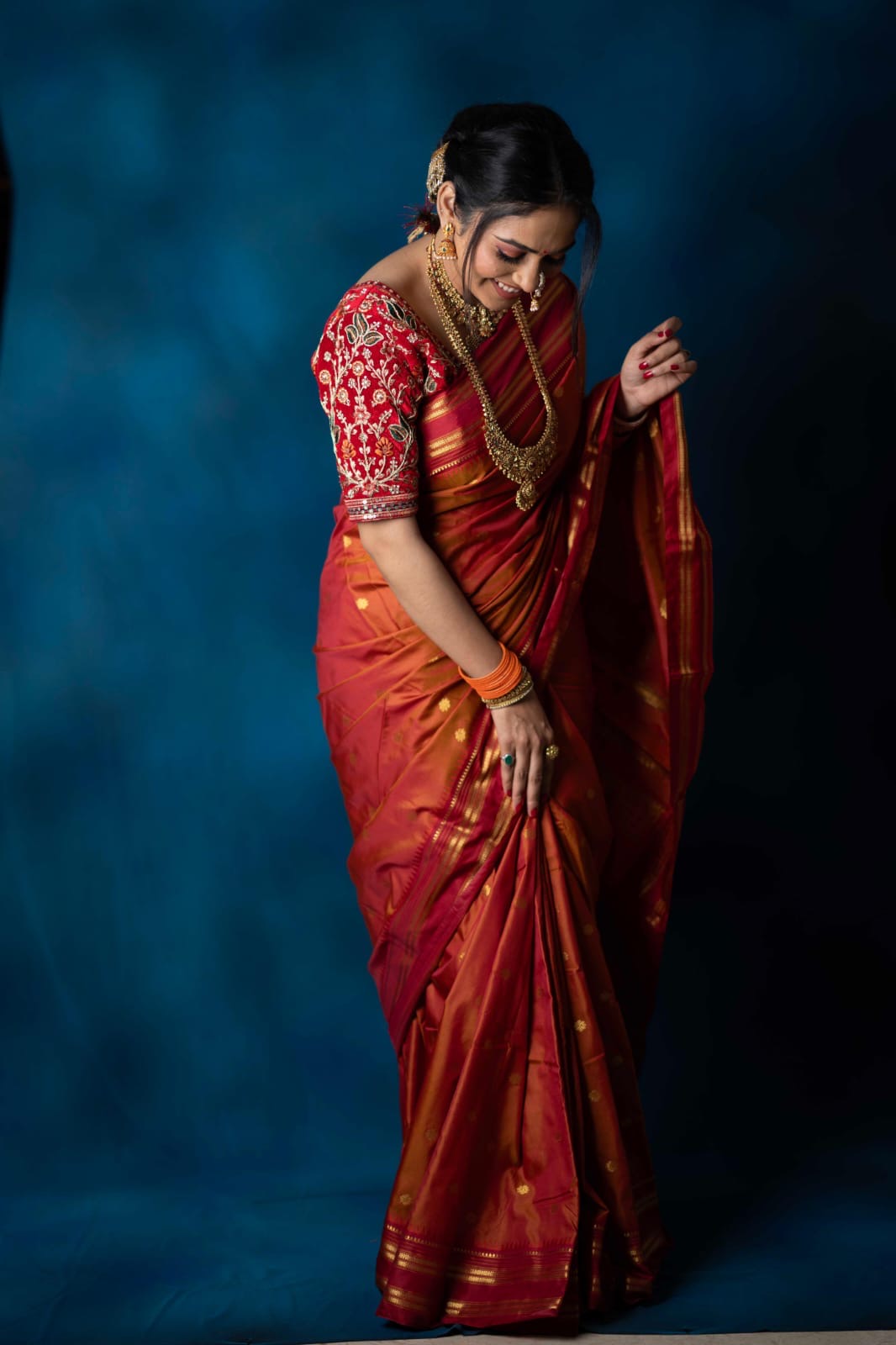NS01 Narayanpeth Silk Saree