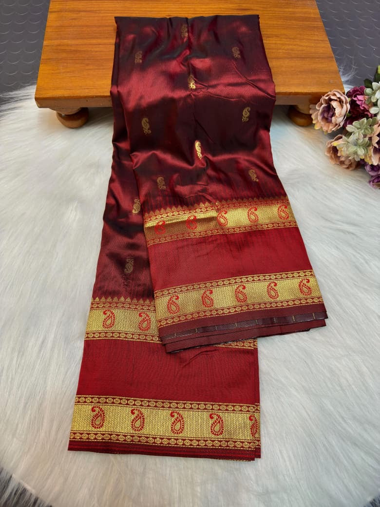 Mugdha Gadwal Border Paithani