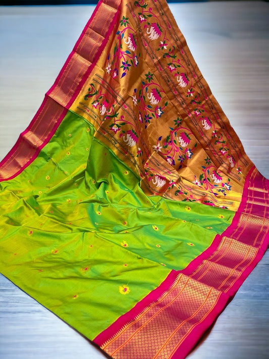 Pure Silk Kadiyal Paithani