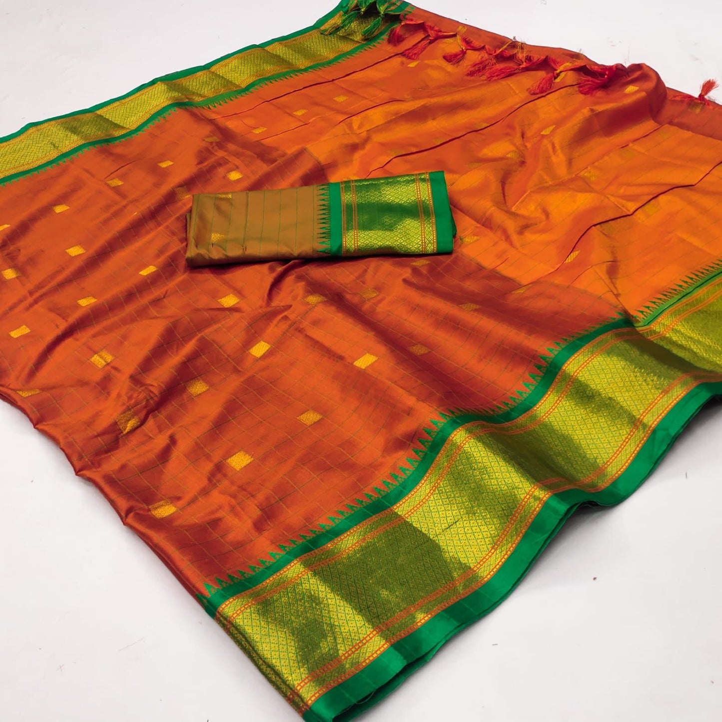 CMS99 Mercerised Cotton Silk Sarees