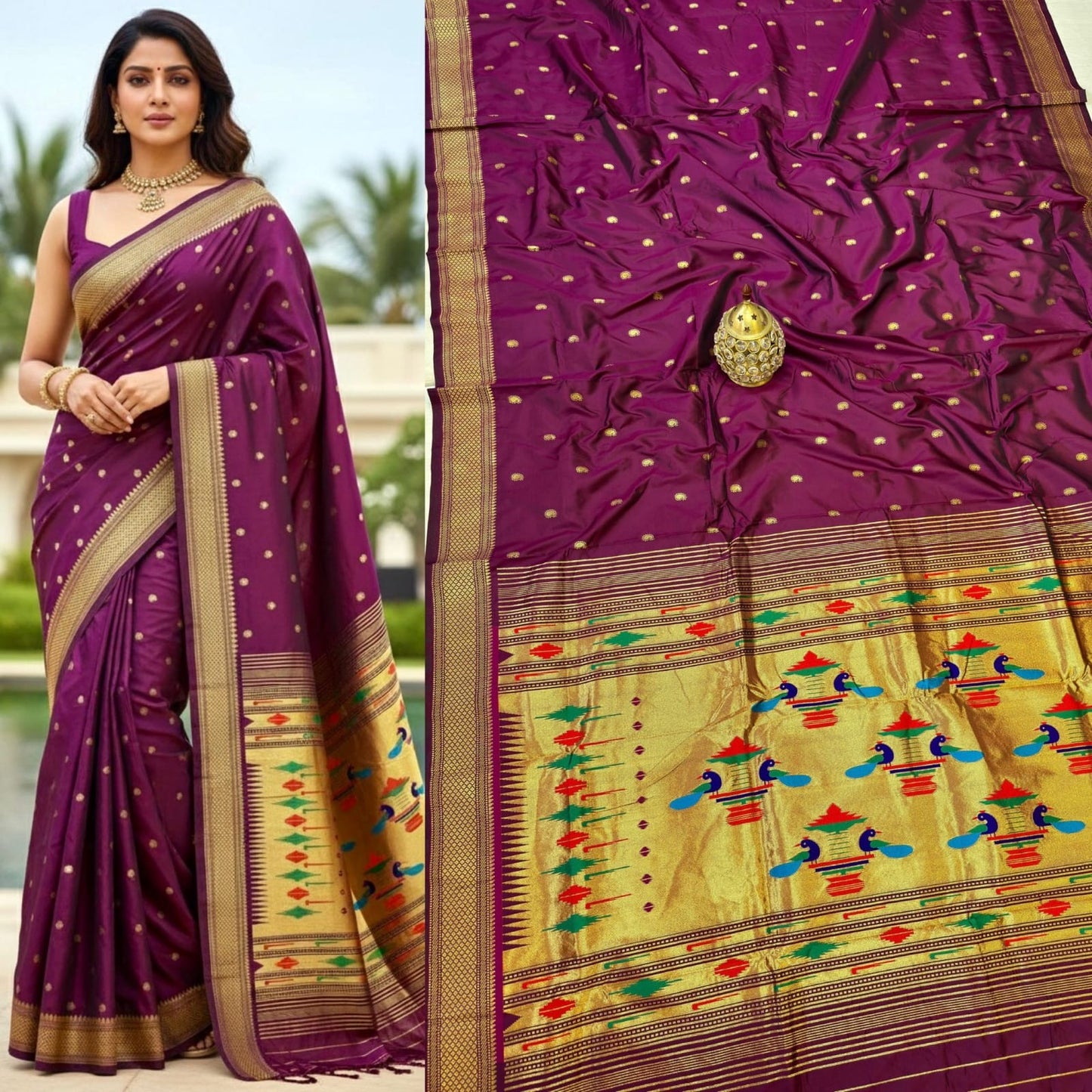 DBL16 -Traditional Double Pallu Paithani
