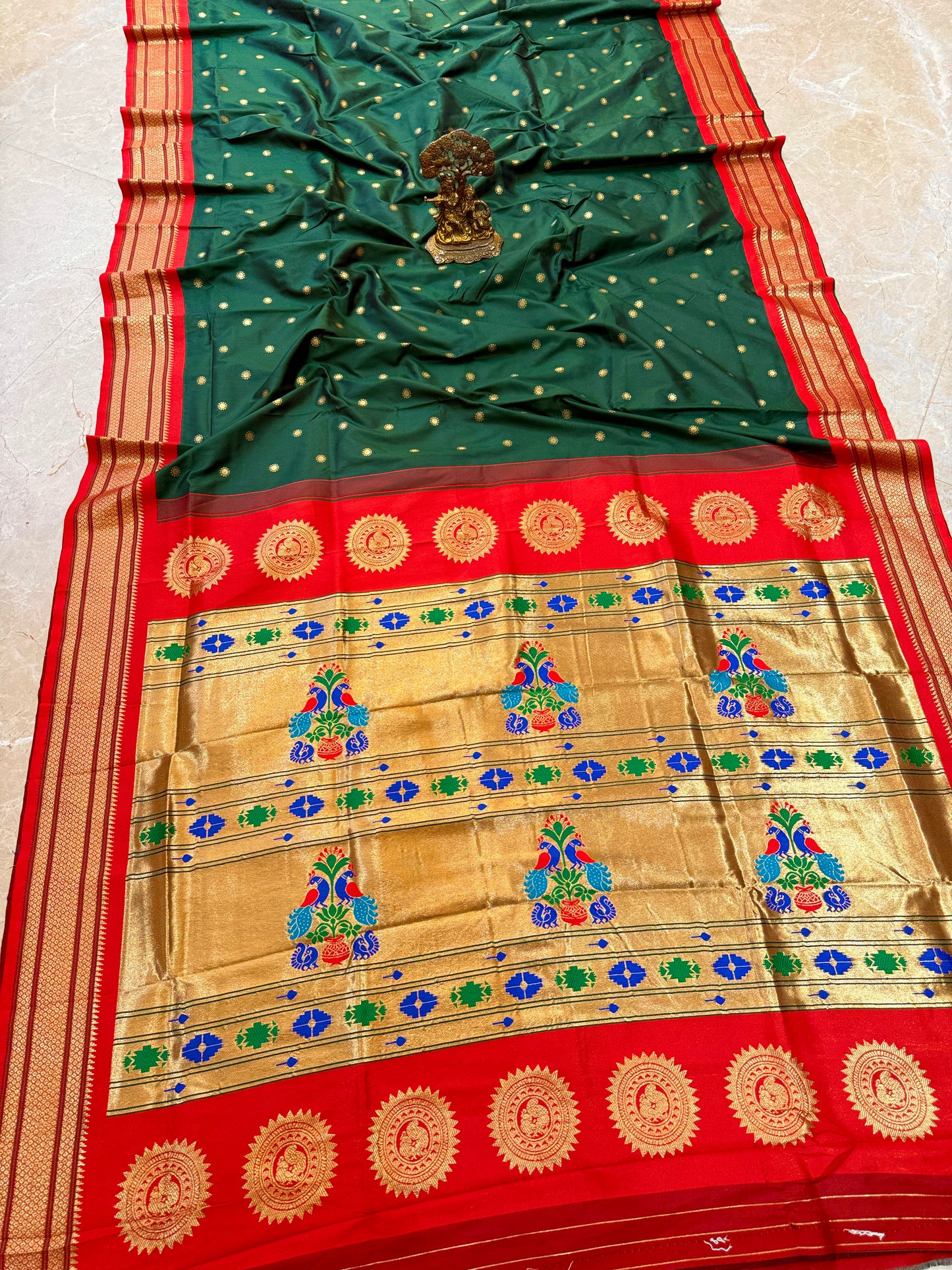 MAHARANI01 BLACK PAITHANI