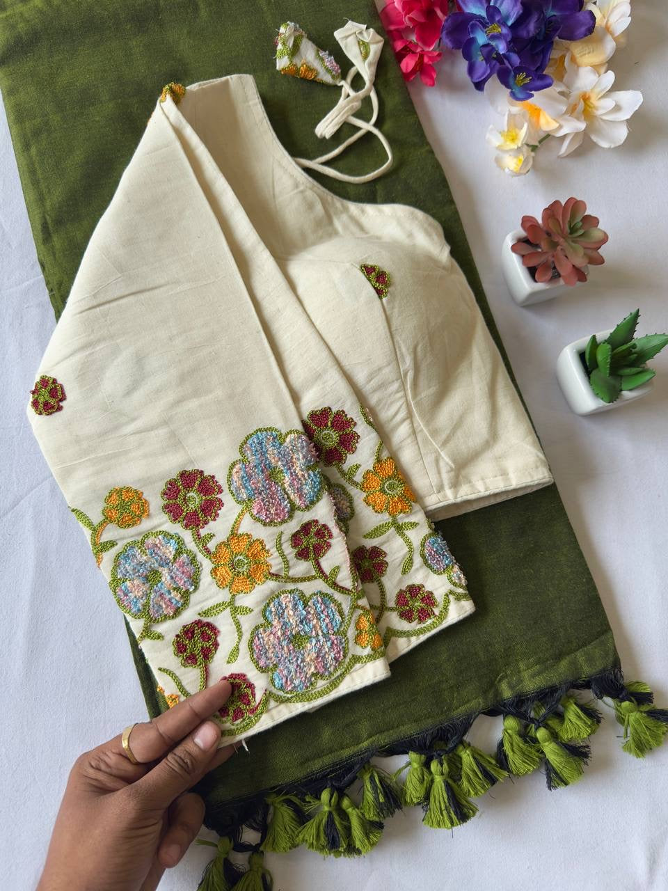 Pure Khadi cotton Saree