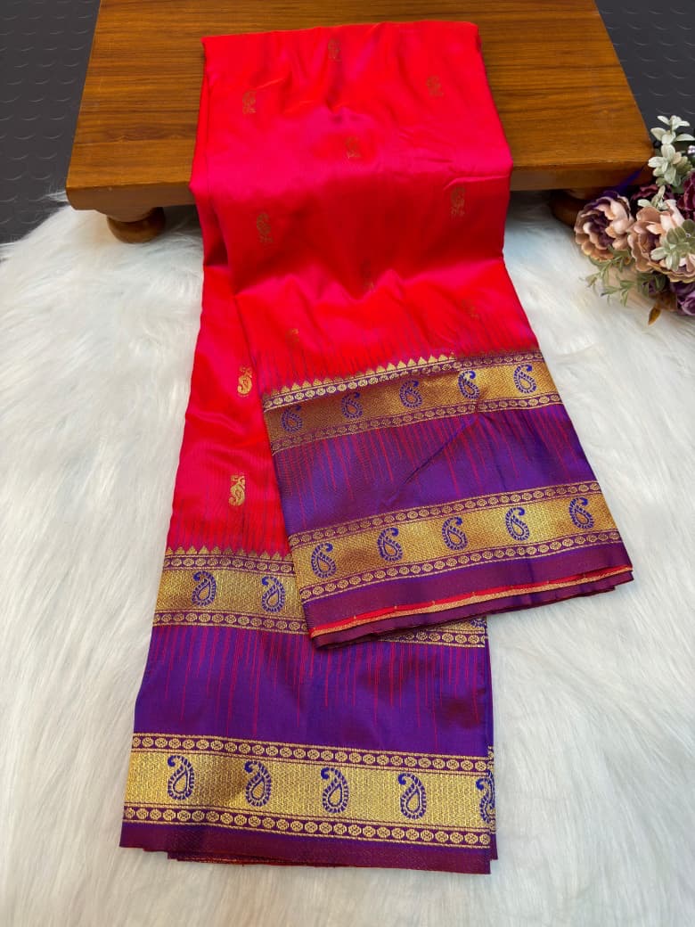 Mugdha Gadwal Border Paithani