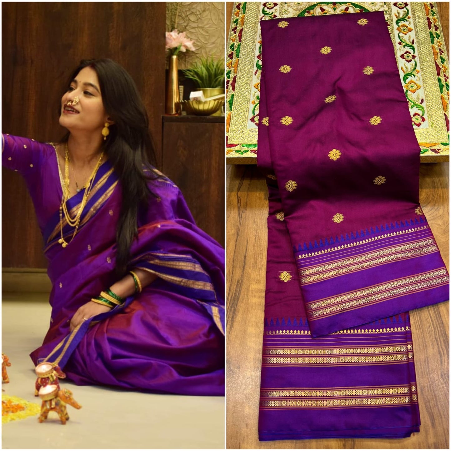 NS01 Narayanpeth Silk Saree