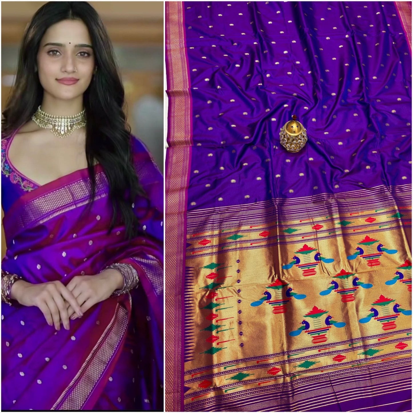DBL16 -Traditional Double Pallu Paithani