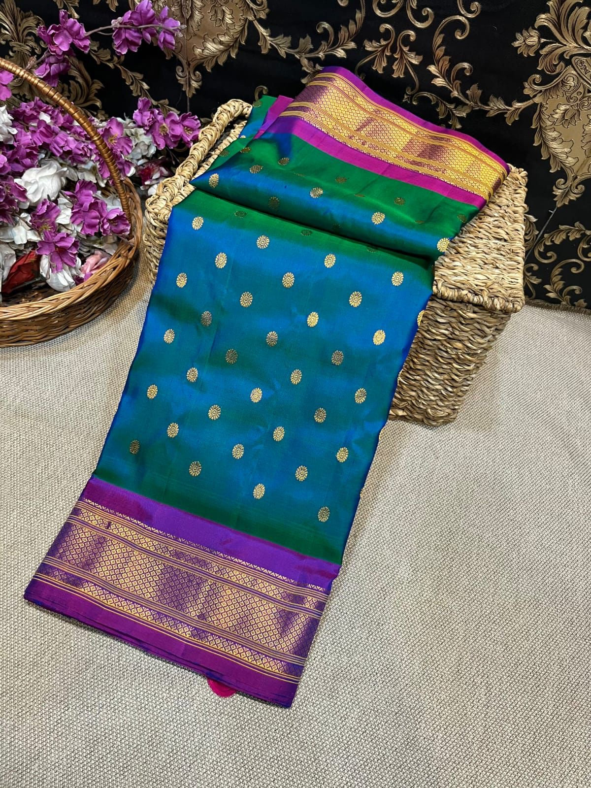 Kalanjali Paithani Pure Silk Handloom