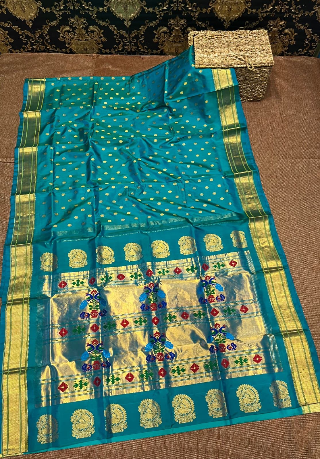 Kalanjali Paithani Pure Silk Handloom