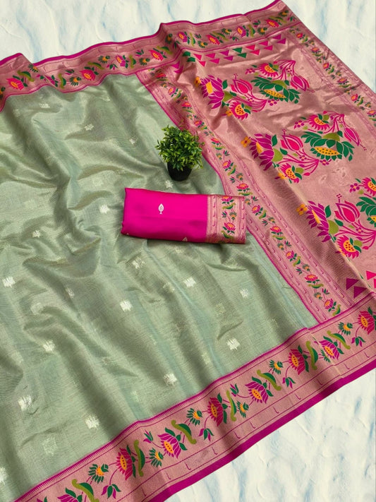 TL16 Tissue Lotus Paithani